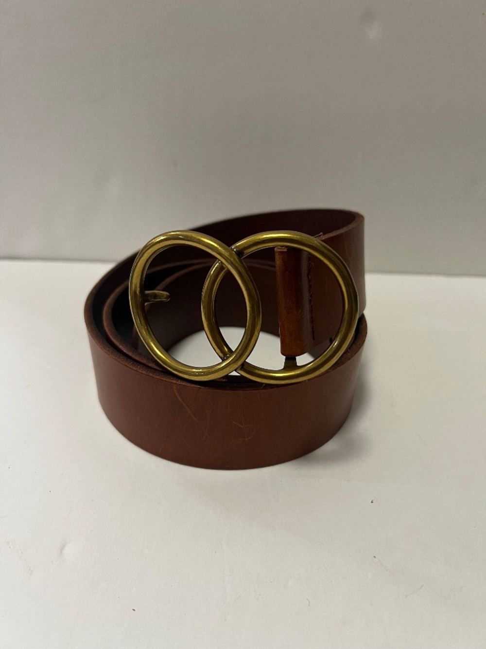 Alxiliary Double Ring Leather Belt XS